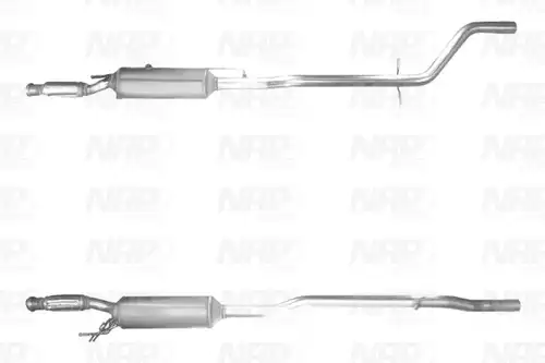 филтър за сажди/твърди частици, изпускателна система NAP carPARTS CAD10560