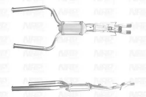 филтър за сажди/твърди частици, изпускателна система NAP carPARTS CAD10620