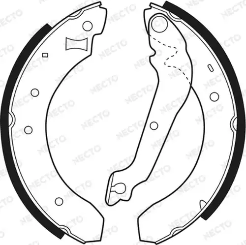 комплект спирачна челюст NECTO N1417