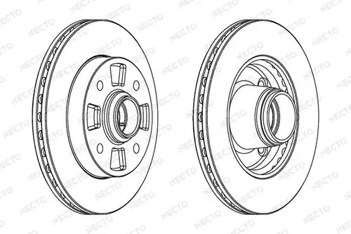 спирачен диск NECTO WN1056