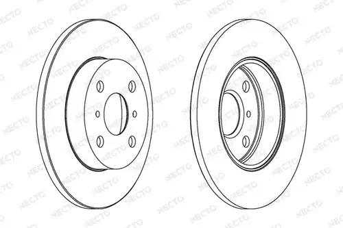 спирачен диск NECTO WN563