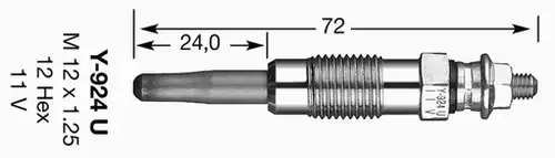 подгревна свещ NGK 4950