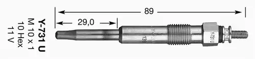 подгревна свещ NGK 6281