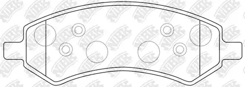 накладки NiBK PN53004