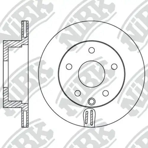 спирачен диск NiBK RN1586