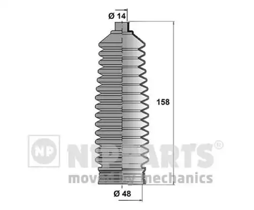 комплект маншон, кормилно управление NIPPARTS J2840302