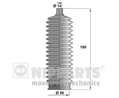 комплект маншон, кормилно управление NIPPARTS J2840502