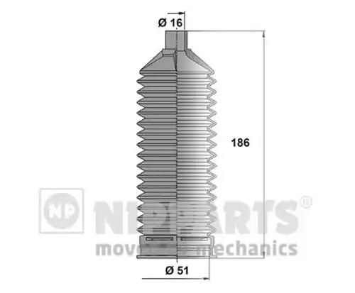 комплект маншон, кормилно управление NIPPARTS J2840506