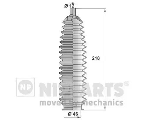 комплект маншон, кормилно управление NIPPARTS J2841016