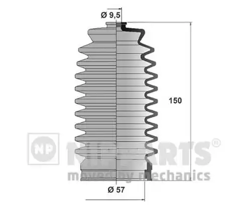 комплект маншон, кормилно управление NIPPARTS J2842000