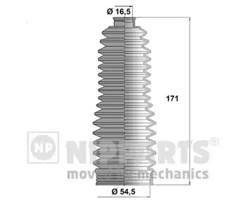 комплект маншон, кормилно управление NIPPARTS J2842028