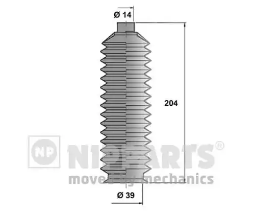 комплект маншон, кормилно управление NIPPARTS J2843000