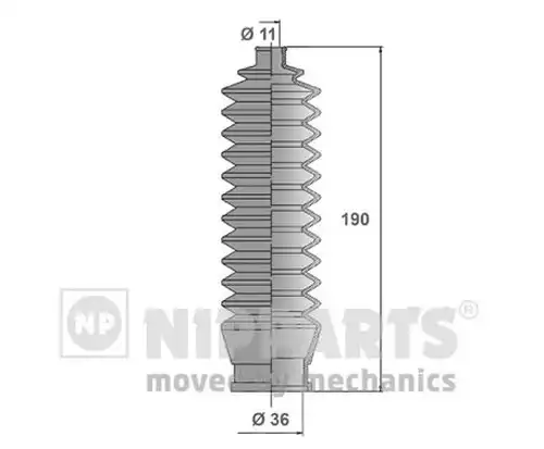 комплект маншон, кормилно управление NIPPARTS J2843001