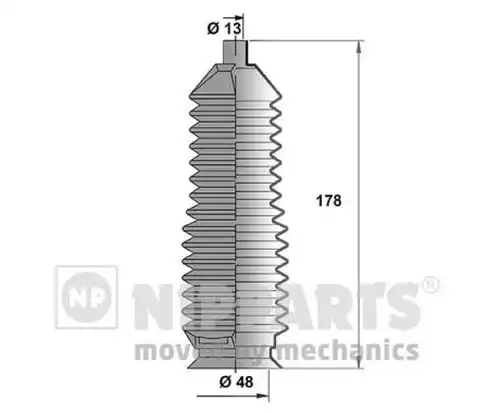 комплект маншон, кормилно управление NIPPARTS J2843004