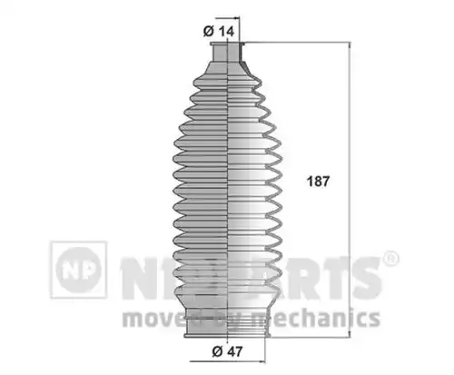 комплект маншон, кормилно управление NIPPARTS J2843011