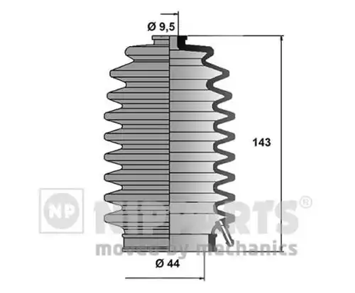 комплект маншон, кормилно управление NIPPARTS J2844002