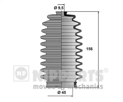 комплект маншон, кормилно управление NIPPARTS J2844004