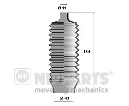 комплект маншон, кормилно управление NIPPARTS J2845000