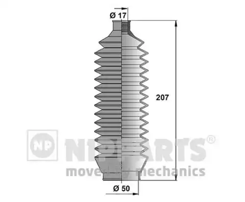 комплект маншон, кормилно управление NIPPARTS J2845008