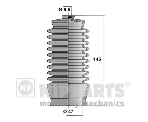 комплект маншон, кормилно управление NIPPARTS J2852002