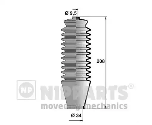 комплект маншон, кормилно управление NIPPARTS J2852004