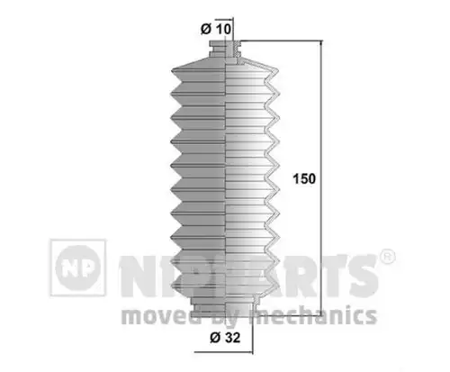 комплект маншон, кормилно управление NIPPARTS J2856000