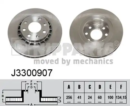 спирачен диск NIPPARTS J3300907