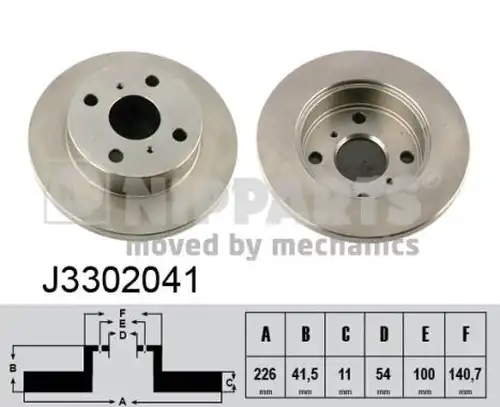 спирачен диск NIPPARTS J3302041