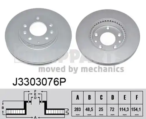 спирачен диск NIPPARTS J3303076P