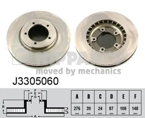 спирачен диск NIPPARTS J3305060