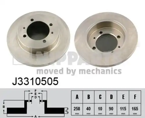 спирачен диск NIPPARTS J3310505