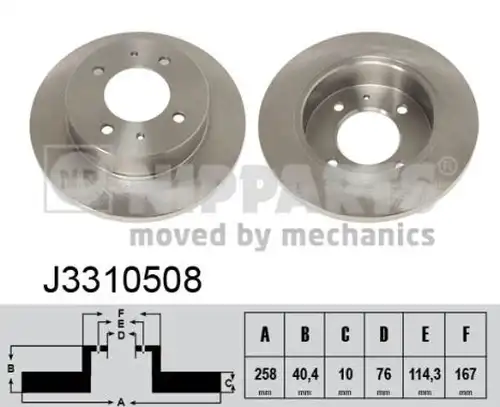 спирачен диск NIPPARTS J3310508