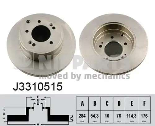 спирачен диск NIPPARTS J3310515