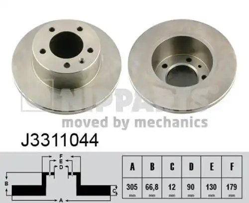 спирачен диск NIPPARTS J3311044