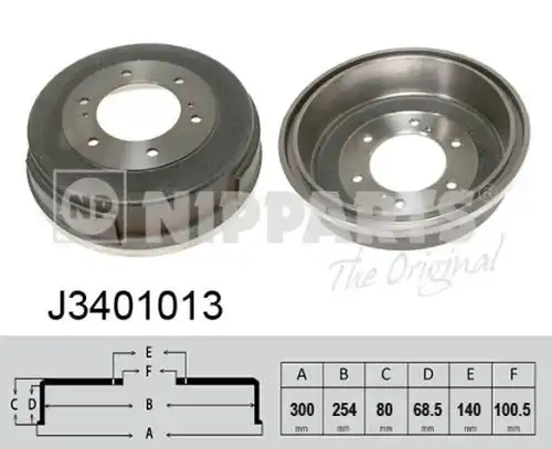 спирачен барабан NIPPARTS J3401013