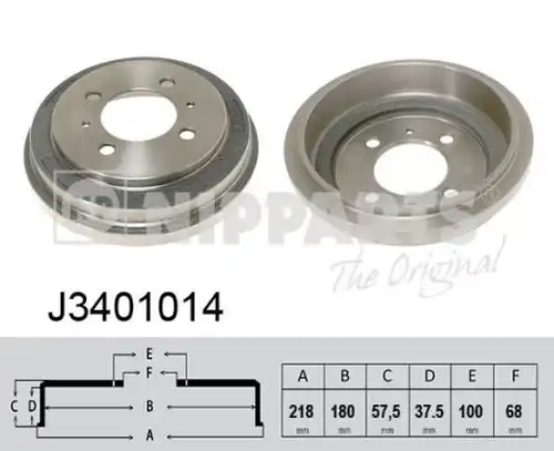 спирачен барабан NIPPARTS J3401014