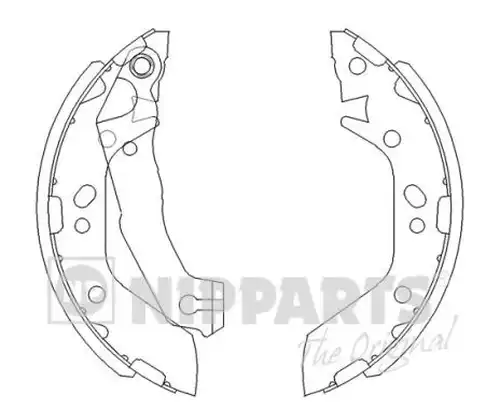 комплект спирачна челюст NIPPARTS J3500516