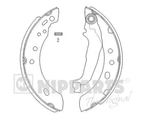 комплект спирачна челюст NIPPARTS J3501043