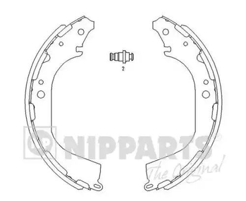 комплект спирачна челюст NIPPARTS J3501045