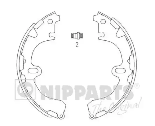 комплект спирачна челюст NIPPARTS J3502034