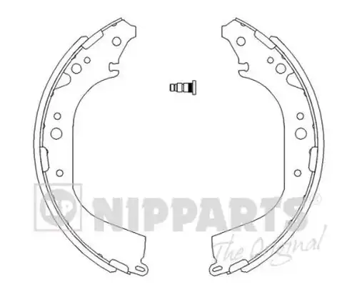 комплект спирачна челюст NIPPARTS J3502039