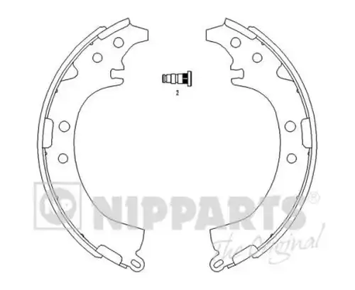 комплект спирачна челюст NIPPARTS J3502050