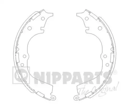 комплект спирачна челюст NIPPARTS J3502065