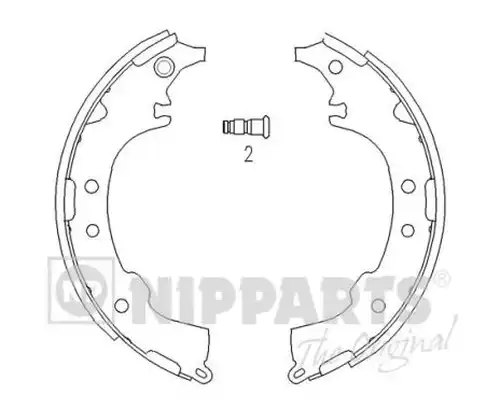 комплект спирачна челюст NIPPARTS J3502068