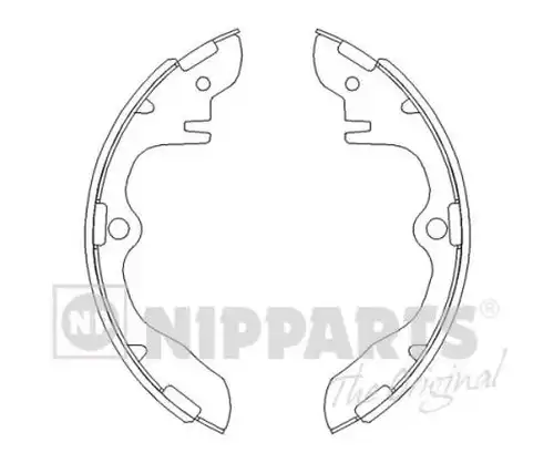 комплект спирачна челюст NIPPARTS J3503013