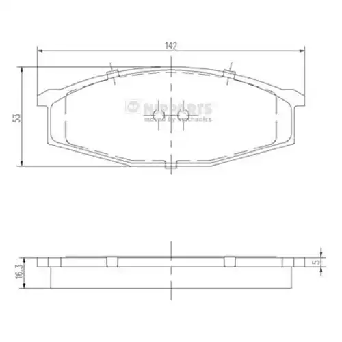 накладки NIPPARTS J3601034