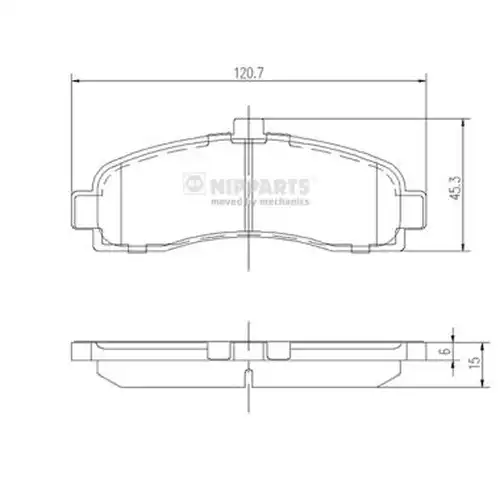 накладки NIPPARTS J3601053