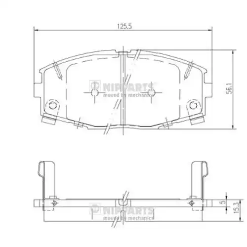 накладки NIPPARTS J3602045