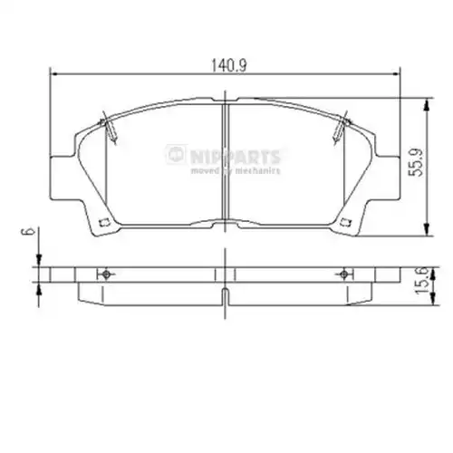 накладки NIPPARTS J3602063