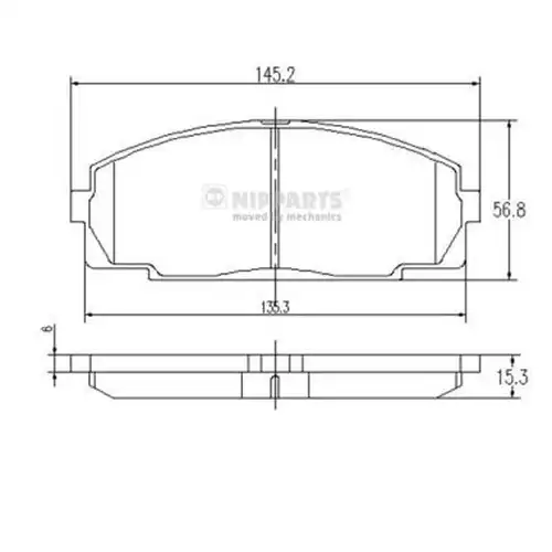 накладки NIPPARTS J3602076